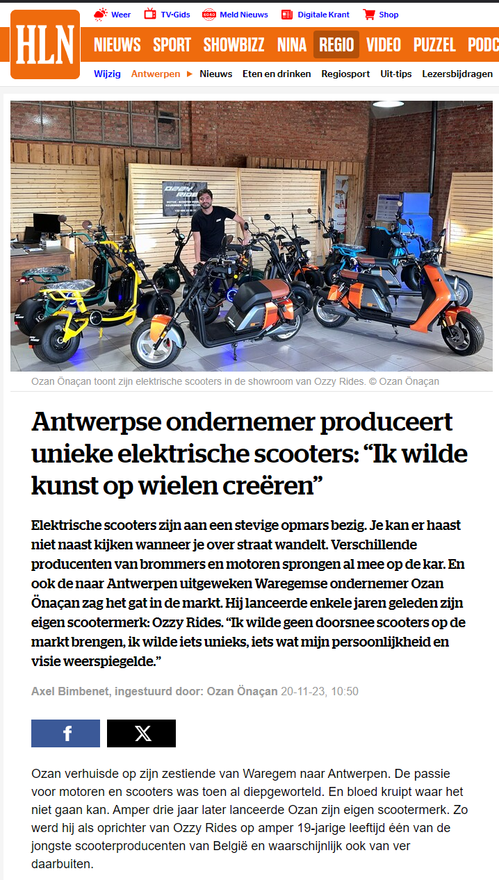 HET LAATSTE NIEUWS OZZY RIDES